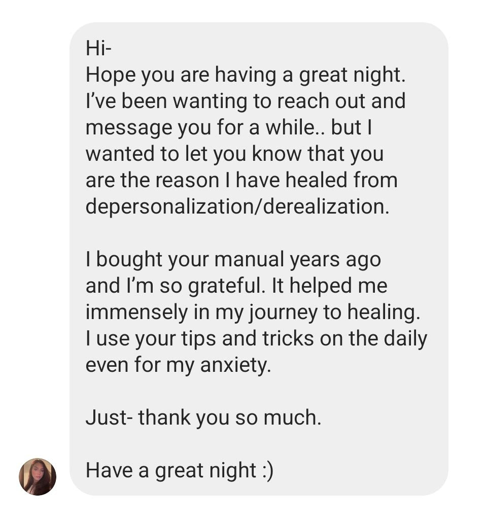 The Depersonalization Manual